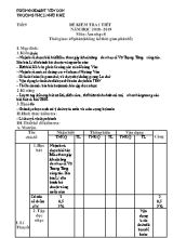 Giáo án Âm nhạc Lớp 8 - Tiết 9 Kiểm tra 1 tiết - Năm học 2018-2019 - Trường THCS Nhữ Khê